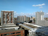 Panorama zicht op SVB-Achmea gebouw-B